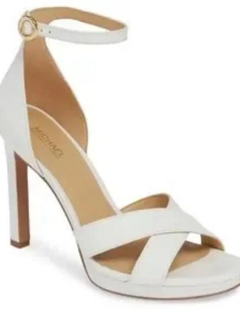 Michael kors White Ankle-Strap High Heel Sandals - Women